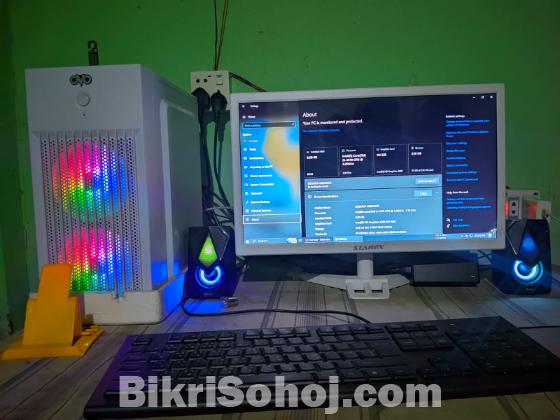 Pc with monitor